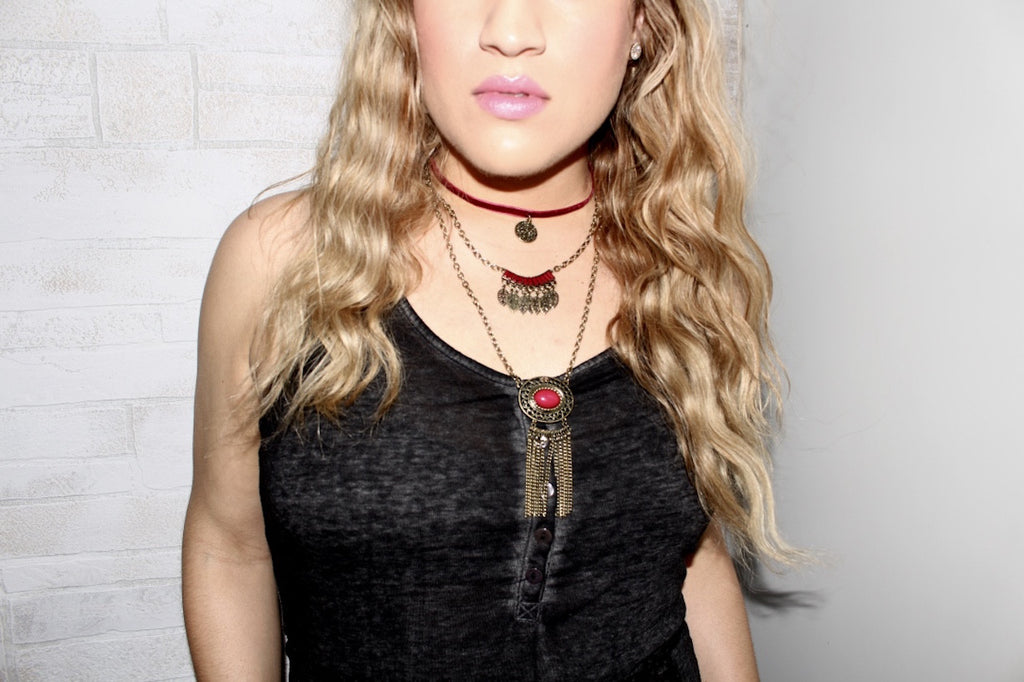 How To Style That Choker and Maxi Dress?